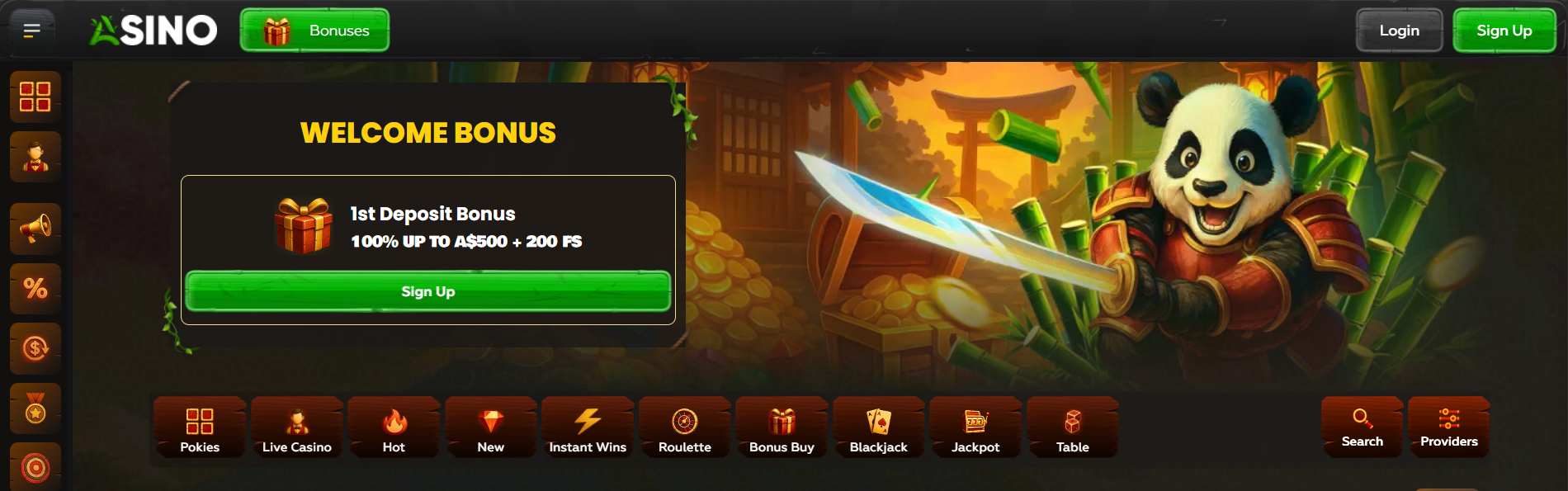 Asino Casino screenshot