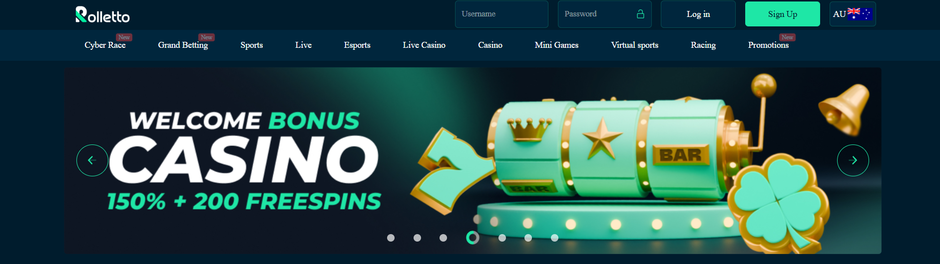 Rolletto Casino screenshot